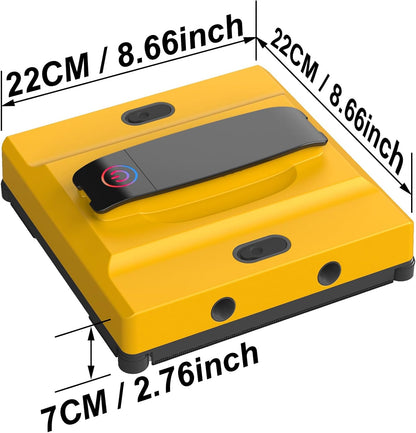 Frewico Window Cleaning Robot, Intelligent Cleaning with 4-Nozzle Wide-Angle Spray Technology, Deep Edge Cleaning, 5600Pa Suction Power