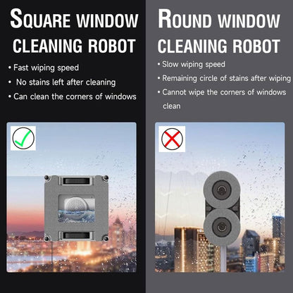 Frewico Window Cleaning Robot, Intelligent Cleaning with 4-Nozzle Wide-Angle Spray Technology, Deep Edge Cleaning, 5600Pa Suction Power