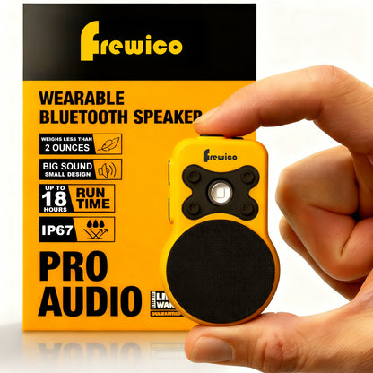 Frewico Clip 8 Bluetooth-laŭtparolilo Portebla Akvorezista IP67 Magneta Alkroĉebla Sendrata Laŭtparolilo Ĝis 18 Horoj da Ludado kun 1W LED-Laborlumo Enkonstruita Mikrofono - Flankaj Kontrolbutonoj por Laboro 