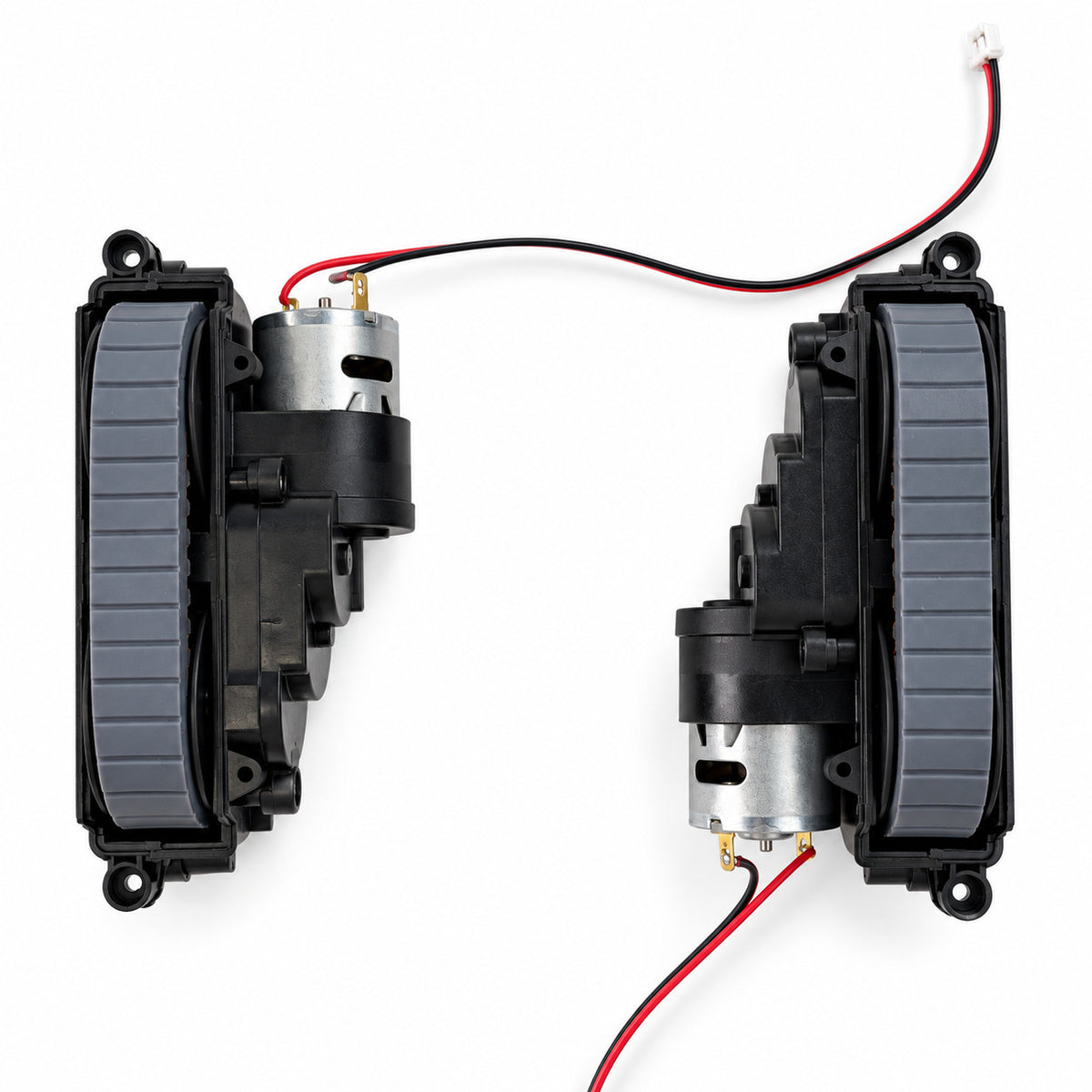 Left and right replacement drive track modules for Frewico W5600X and W5600H window cleaning robots.