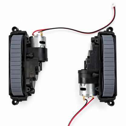Left and right replacement drive track modules for Frewico W5600X and W5600H window cleaning robots.