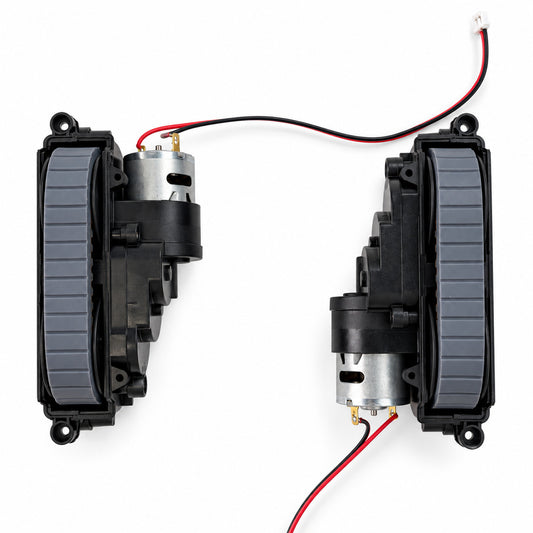Left and right replacement drive track modules for Frewico W5600X and W5600H window cleaning robots.